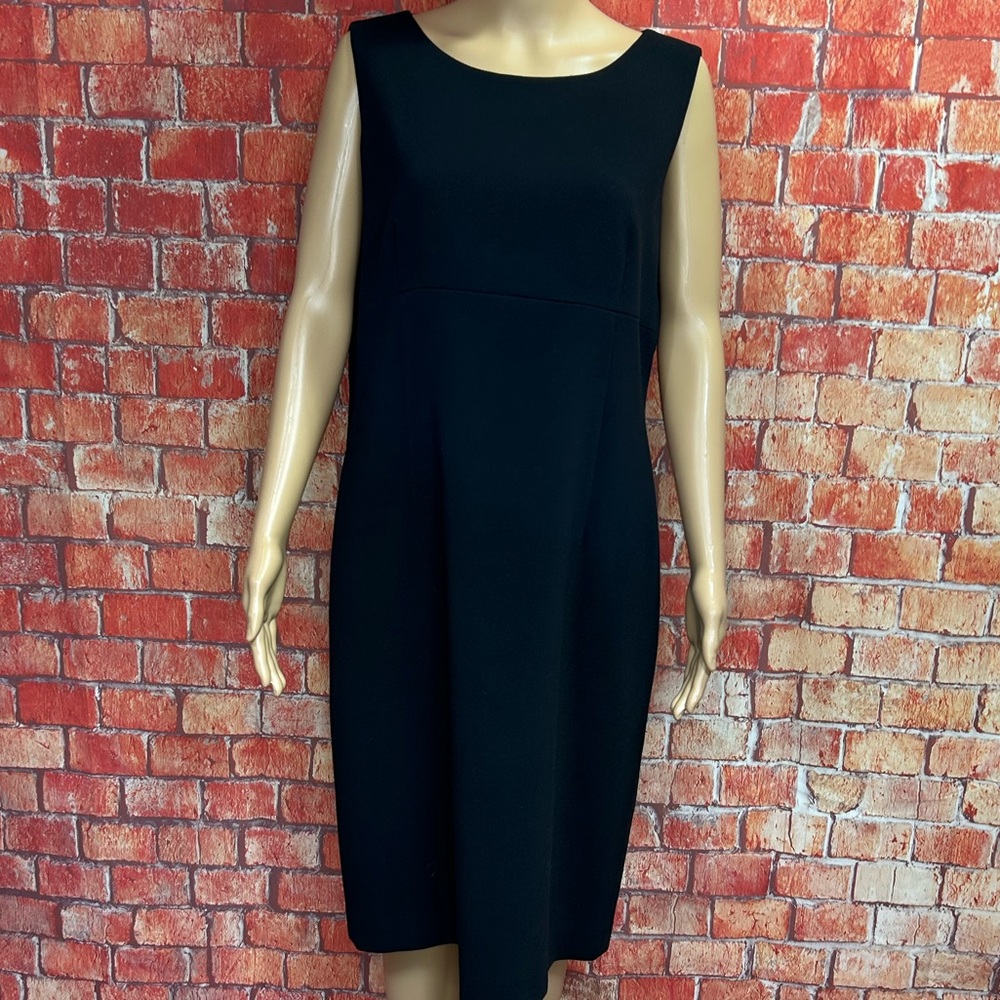 Kasper Plus Size Black High‎ Waist Dress